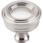 Top Knobs - Beaded Knob 1 5/16 Inch Brushed Satin Nickel - Brushed Satin Nickel
