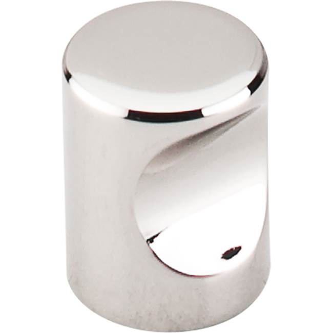 Top Knobs - Nouveau Indent Knob 3/4 Inch Polished Nickel - Polished Nickel