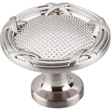 Top Knobs - Ribbon and Reed Knob 1 1/4 Inch Brushed Satin Nickel - Brushed Satin Nickel
