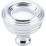 Top Knobs - Beaded Knob 1 5/16 Inch Polished Chrome - Polished Chrome