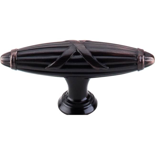 Top Knobs - Ribbon and Reed T-Pull 2 3/4 Inch Tuscan Bronze - Tuscan Bronze