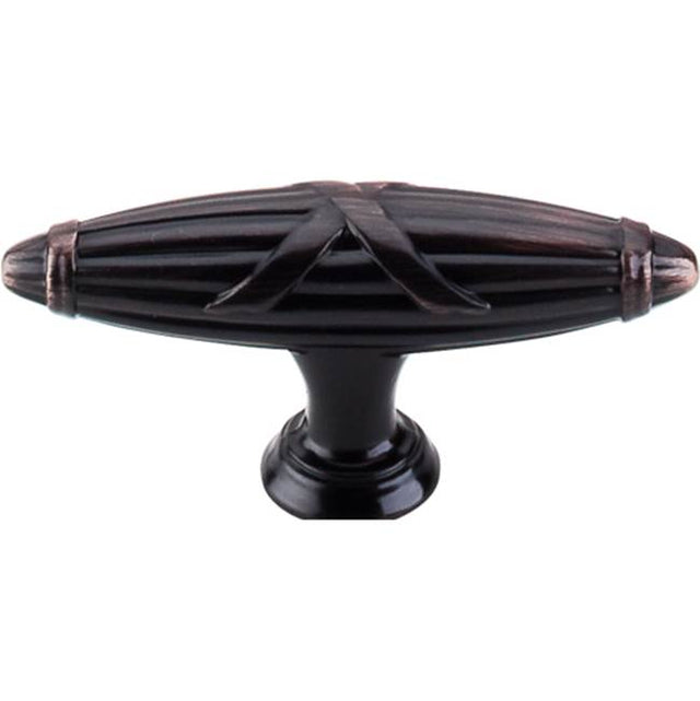 Top Knobs - Ribbon and Reed T-Pull 2 3/4 Inch Tuscan Bronze - Tuscan Bronze