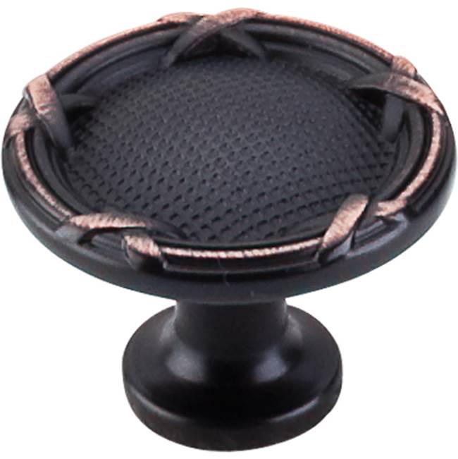 Top Knobs - Ribbon and Reed Knob 1 1/4 Inch Tuscan Bronze - Tuscan Bronze