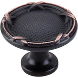 Top Knobs - Ribbon and Reed Knob 1 1/4 Inch Tuscan Bronze - Tuscan Bronze