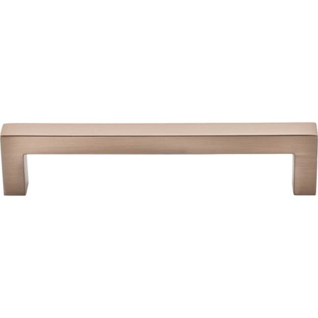 Top Knobs - Square Bar Pull 5 1/16 Inch (c-c) Brushed Bronze - Brushed Bronze