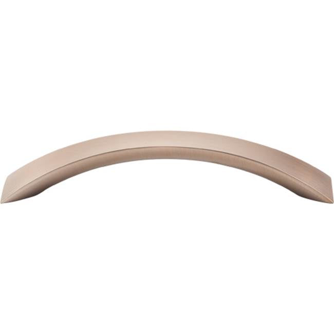 Top Knobs - Crescent Flair Pull 5 1/16 Inch (c-c) Brushed Bronze - Brushed Bronze