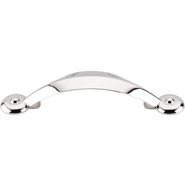Top Knobs - Angle Pull 3 Inch (c-c) Polished Nickel - Polished Nickel