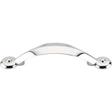 Top Knobs - Angle Pull 3 Inch (c-c) Polished Nickel - Polished Nickel