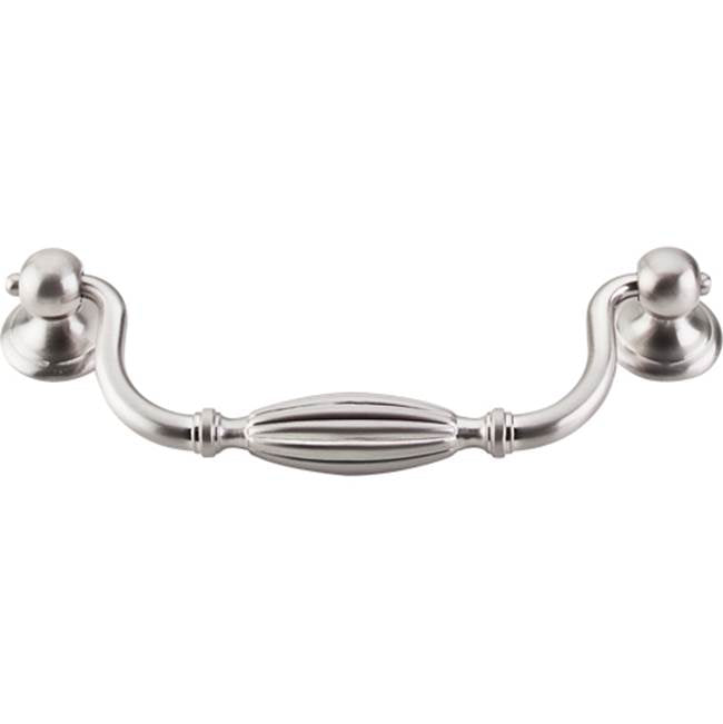 Top Knobs - Tuscany Drop Pull 5 1/16 Inch (c-c) Brushed Satin Nickel - Brushed Satin Nickel