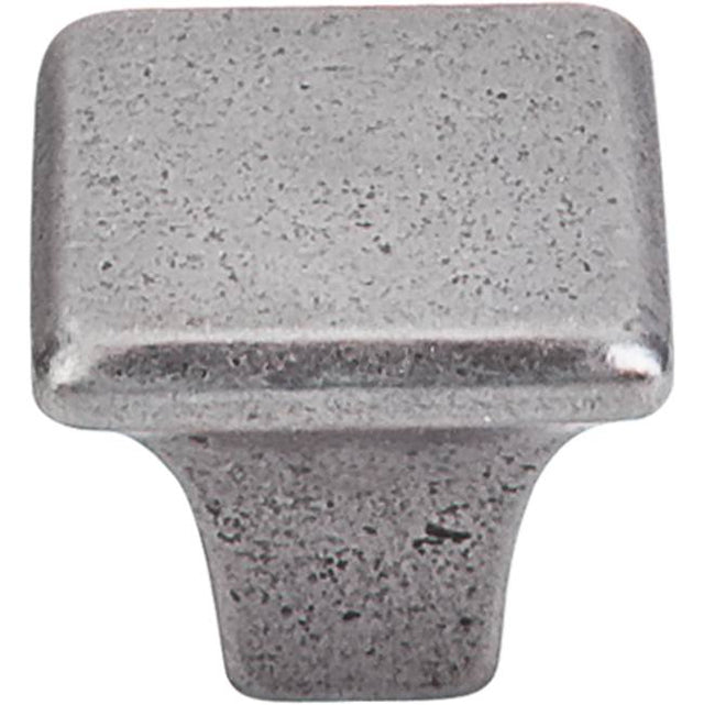 Top Knobs - Britannia Square Knob 1 1/4 Inch Cast Iron - Cast Iron