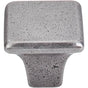Top Knobs - Britannia Square Knob 1 1/4 Inch Cast Iron - Cast Iron
