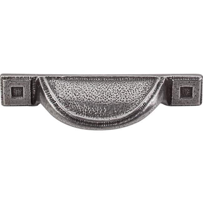 Top Knobs - Inset Cup Pull 2 1/2 Inch (c-c) Cast Iron - Cast Iron
