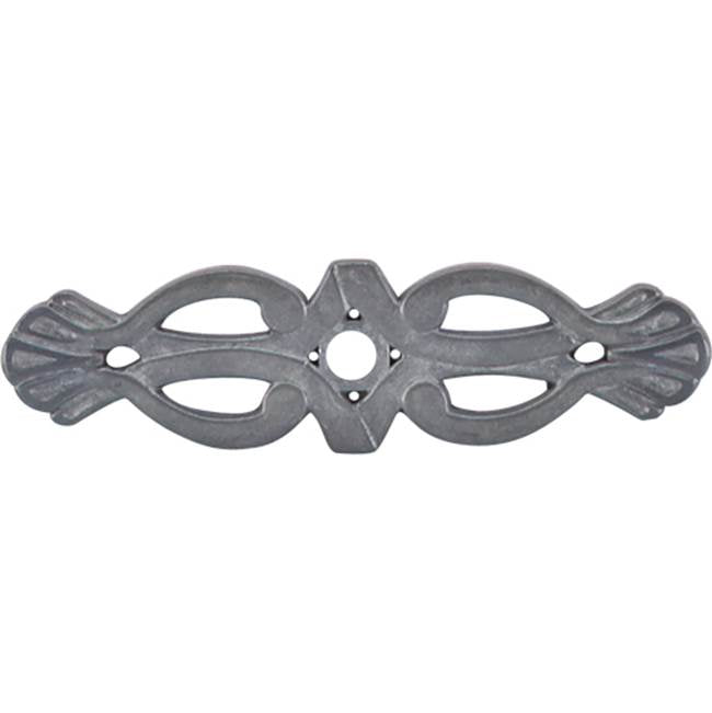 Top Knobs - Newton Backplate 3 3/16 Inch Pewter Light - Pewter Light