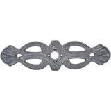 Top Knobs - Newton Backplate 3 3/16 Inch Pewter Light - Pewter Light