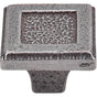 Top Knobs - Square Inset Knob 1 5/16 Inch Cast Iron - Cast Iron