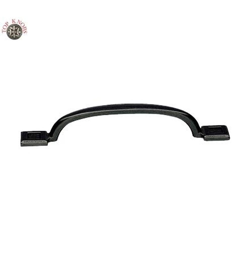 Top Knobs - Square Inset Pull 5 1/16 Inch (c-c) Cast Iron - Cast Iron