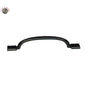 Top Knobs - Square Inset Pull 5 1/16 Inch (c-c) Cast Iron - Cast Iron