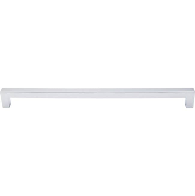 Top Knobs - Square Bar Pull 12 Inch (c-c) Polished Chrome - Polished Chrome