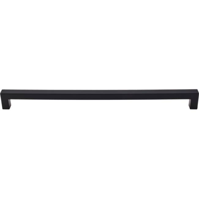 Top Knobs - Square Bar Pull 12 Inch (c-c) Flat Black - Flat Black