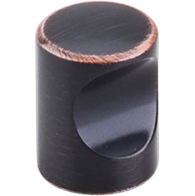 Top Knobs - Nouveau Indent Knob 3/4 Inch Tuscan Bronze - Tuscan Bronze