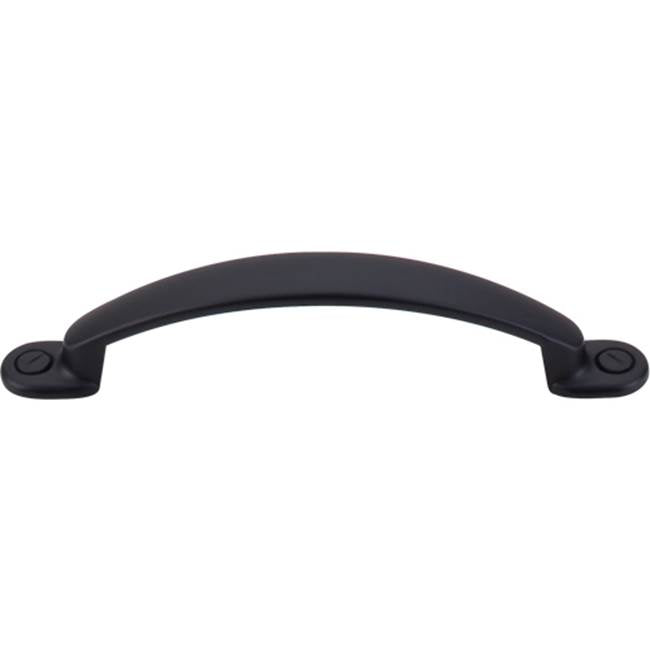 Top Knobs - Arendal Pull 3 3/4 Inch (c-c) Flat Black - Flat Black