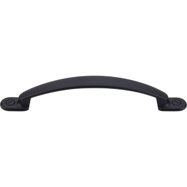 Top Knobs - Arendal Pull 5 1/16 Inch (c-c) Flat Black - Flat Black