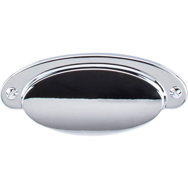 Top Knobs - Dakota Cup Pull 2 9/16 Inch (c-c) Polished Chrome - Polished Chrome