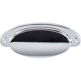 Top Knobs - Dakota Cup Pull 2 9/16 Inch (c-c) Polished Chrome - Polished Chrome