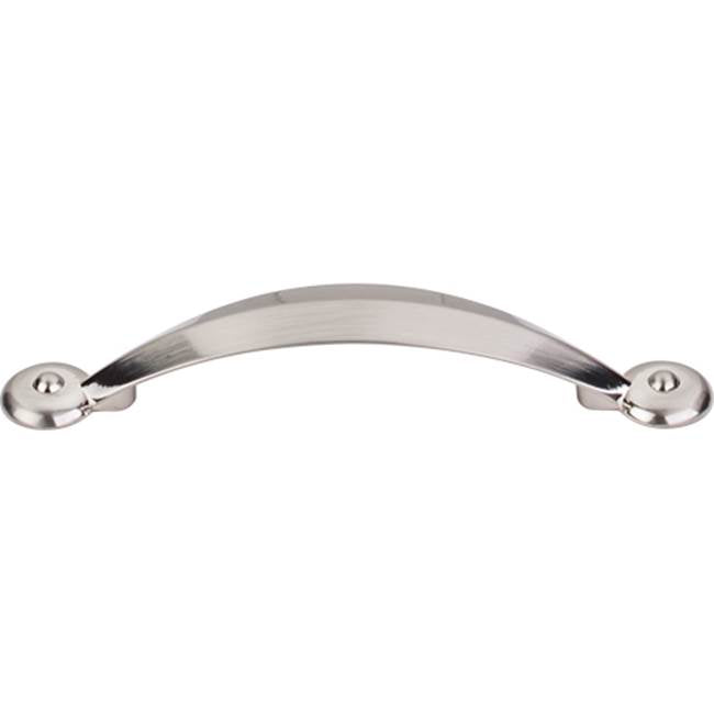 Top Knobs - Angle Pull 3 3/4 Inch (c-c) Brushed Satin Nickel - Brushed Satin Nickel