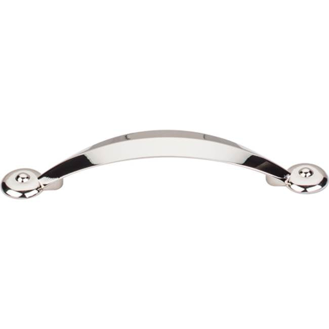 Top Knobs - Angle Pull 3 3/4 Inch (c-c) Polished Nickel - Polished Nickel