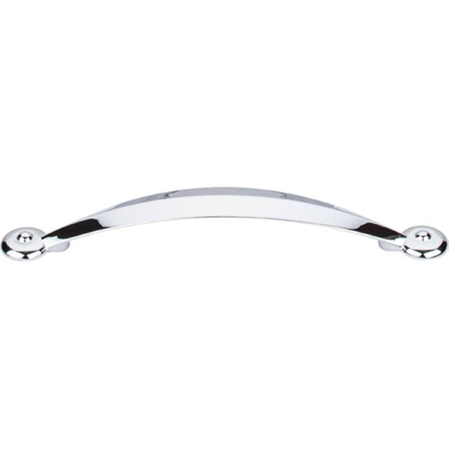 Top Knobs - Angle Pull 5 1/16 Inch (c-c) Polished Chrome - Polished Chrome