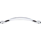 Top Knobs - Angle Pull 5 1/16 Inch (c-c) Polished Chrome - Polished Chrome