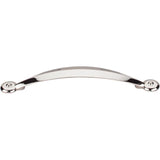 Top Knobs - Angle Pull 5 1/16 Inch (c-c) Polished Nickel - Polished Nickel