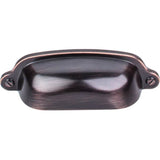 Top Knobs - Charlotte Cup Pull 2 9/16 Inch (c-c) Tuscan Bronze - Tuscan Bronze