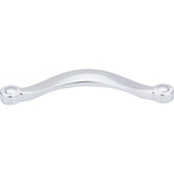 Top Knobs - Saddle Pull 5 1/16 Inch (c-c) Polished Chrome - Polished Chrome