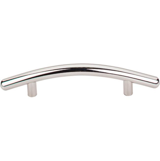 Top Knobs - Curved Bar Pull 3 3/4 Inch (c-c) Polished Nickel - Polished Nickel