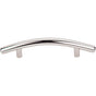 Top Knobs - Curved Bar Pull 3 3/4 Inch (c-c) Polished Nickel - Polished Nickel