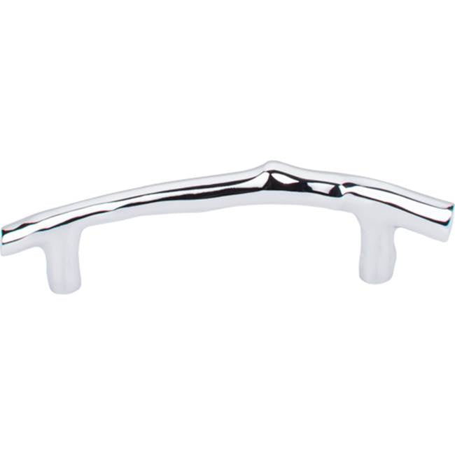 Top Knobs - Aspen II Twig Pull 3 1/2 Inch (c-c) Polished Chrome - Polished Chrome