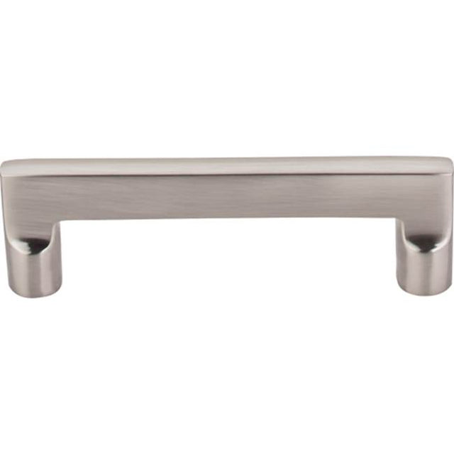 Top Knobs - Aspen II Flat Sided Pull 4 Inch (c-c) Brushed Satin Nickel - Brushed Satin Nickel