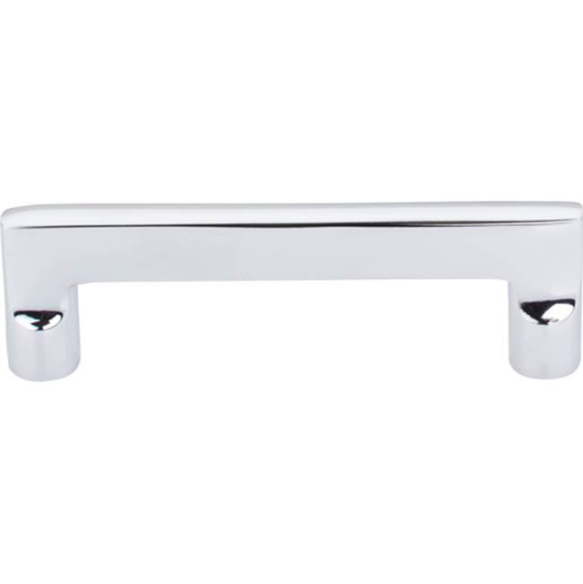 Top Knobs - Aspen II Flat Sided Pull 4 Inch (c-c) Polished Chrome - Polished Chrome
