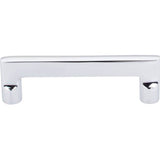 Top Knobs - Aspen II Flat Sided Pull 4 Inch (c-c) Polished Chrome - Polished Chrome