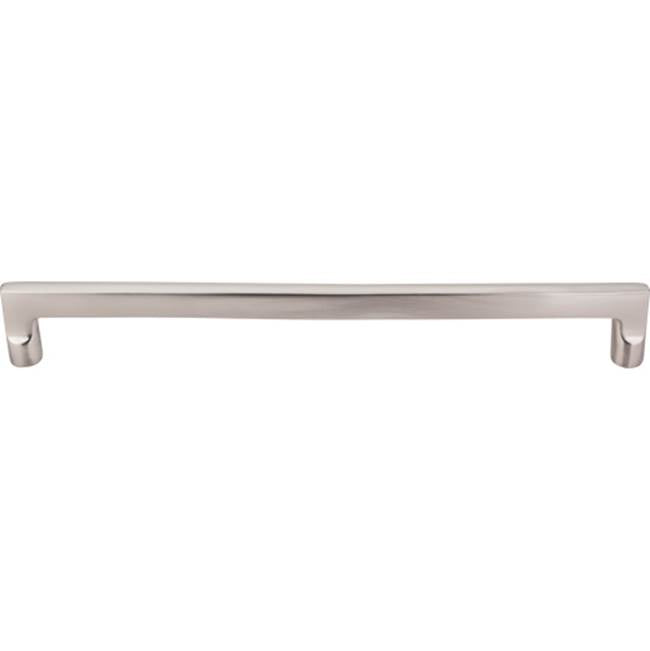 Top Knobs - Aspen II Flat Sided Pull 12 Inch (c-c) Brushed Satin Nickel - Brushed Satin Nickel