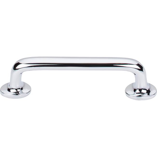 Top Knobs - Aspen II Rounded Pull 4 Inch (c-c) Polished Chrome - Polished Chrome