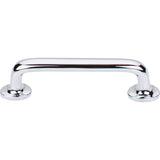 Top Knobs - Aspen II Rounded Pull 4 Inch (c-c) Polished Chrome - Polished Chrome