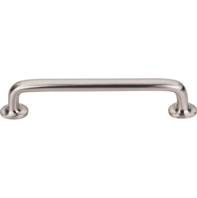 Top Knobs - Aspen II Rounded Pull 6 Inch (c-c) Brushed Satin Nickel - Brushed Satin Nickel