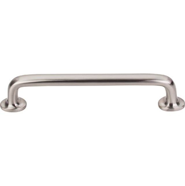 Top Knobs - Aspen II Rounded Pull 6 Inch (c-c) Brushed Satin Nickel - Brushed Satin Nickel