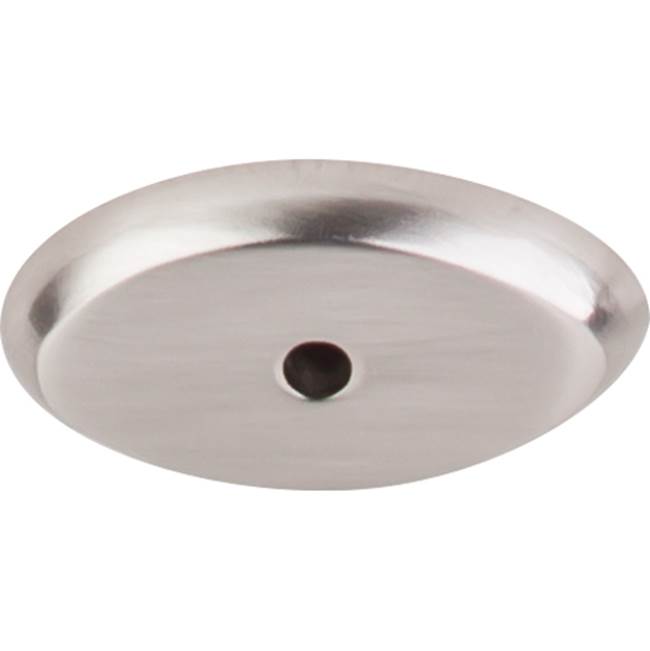 Top Knobs - Aspen II Oval Backplate 1 1/2 Inch Brushed Satin Nickel - Brushed Satin Nickel