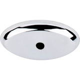 Top Knobs - Aspen II Oval Backplate 1 1/2 Inch Polished Chrome - Polished Chrome