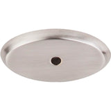 Top Knobs - Aspen II Oval Backplate 1 3/4 Inch Brushed Satin Nickel - Brushed Satin Nickel
