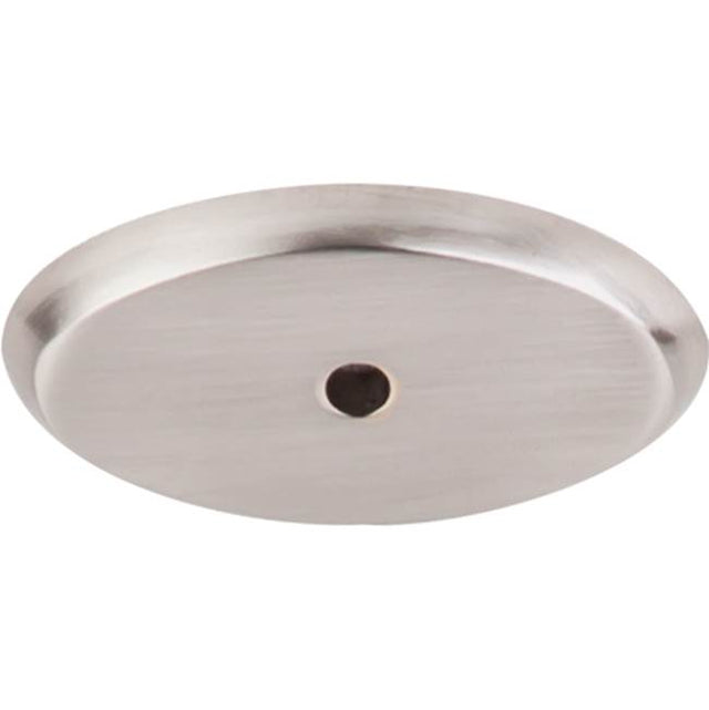 Top Knobs - Aspen II Oval Backplate 1 3/4 Inch Brushed Satin Nickel - Brushed Satin Nickel